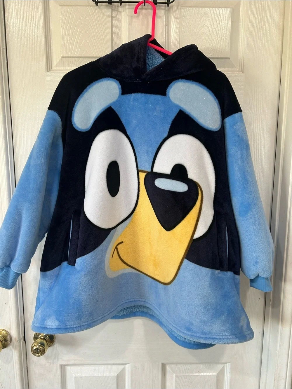 Kids Blue Character Hooded Pullover Jacket